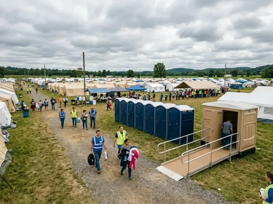 disaster-relief-camp-restrooms-010 — frequently asked questions, Dumpster & Portable Bathrooms Rental in Leawood, KS